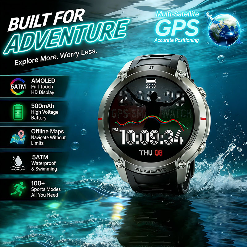 Sports Equipment In French - Relógio Esportivo GPS para Atividades ao