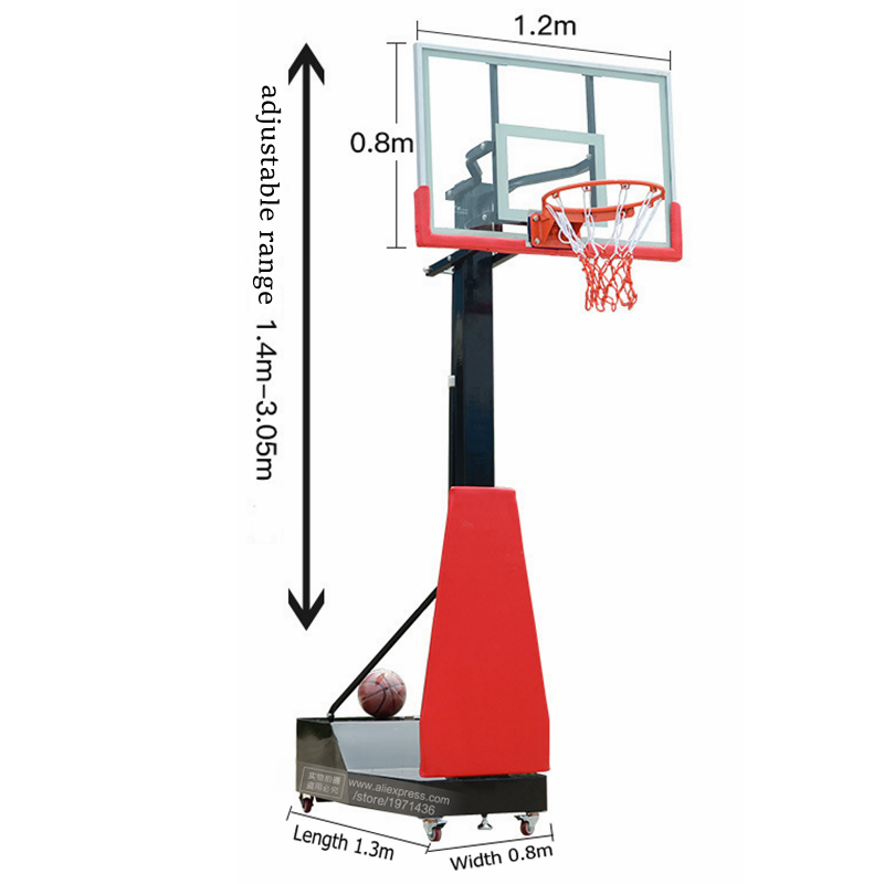 Altura ajustável portátil móve - Sports Equipment In School avaliação e preço