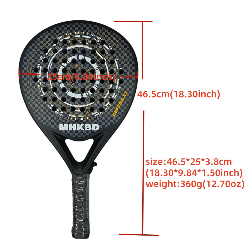 Raquete de Padel em Fibra de C - Padel Racket Carbon avaliação e preço