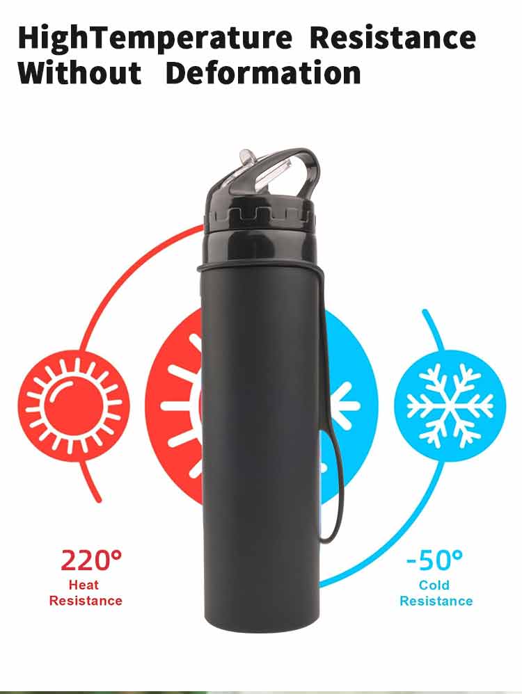600ml viagem camping silicone  - Sports Equipment In School avaliação e preço